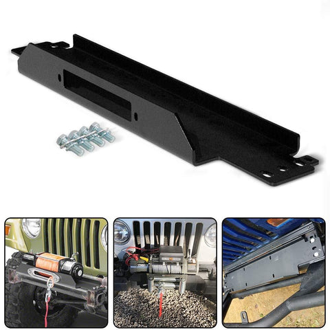 RUGCEL WINCH Cradle Winch Mounting Plate, Winch Mount Recovery Winches (34" Cradle Winch Mounting Plate)