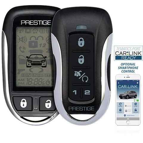 Prestige APS997Z Two-Way LCD Confirming Remote Start & Alarm 1-Mile Range