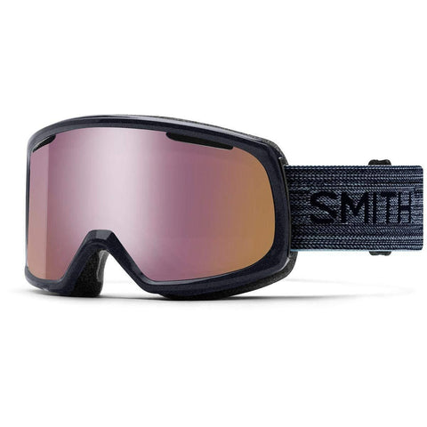 Smith Optics Riot Adult Snowmobile Goggles - Metallic Ink/Chromapop Everyday Rose Gold Mirror/One Size