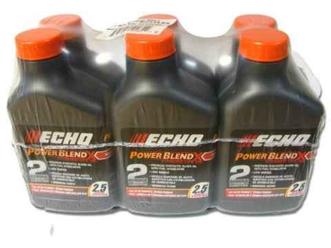 Echo 6450025 Power Blend Xtended 2-stroke Oil Mix for 2.5 Gallon (50:1) 6 Pack