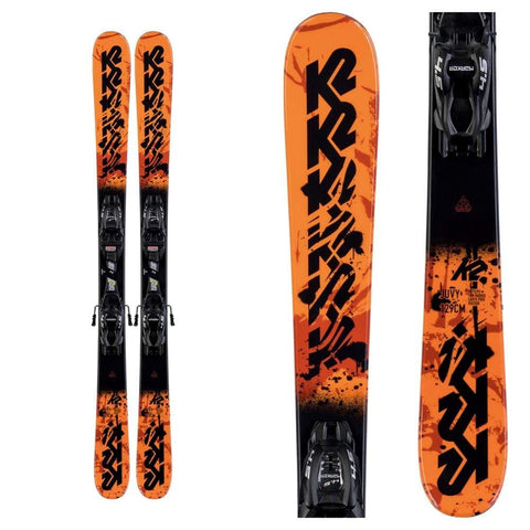 K2 2020 Junior Juvy Fastrak Skis w/Marker FDT Bindings