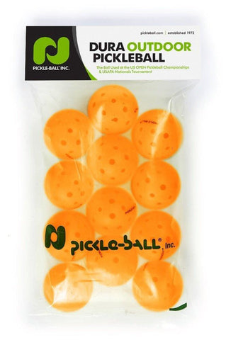 Pickleballs - 1 Dozen Orange Dura Pickleballs. [product _type] Pickle-Ball - Ultra Pickleball - The Pickleball Paddle MegaStore