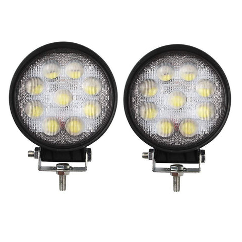 LED Light Bar, Northpole Light 2x 27W Waterproof Flood LED Work Light,5D Lens Jeep Off-road Light Bar with Mounting Bracket for Off-road Truck Car ATV SUV Jeep Boat 4WD ATV