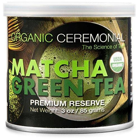 Matcha DNA Certified Organic Ceremonial Grade Matcha Green Tea, TIN CAN (3 Ounce) - Ultra Pickleball