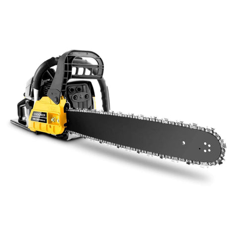 Tinfancy 20 Inch Gas Chainsaw 62CC 2-Stroke Gasoline Powered Chain Saw with Tool Kit for Cutting Trees, Wood, Yellow