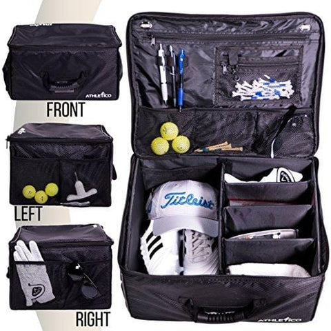 Athletico Golf Trunk Organizer Storage - Car Golf Locker to Store Golf Accessories | Collapsible When Not in Use [product _type] Athletico - Ultra Pickleball - The Pickleball Paddle MegaStore