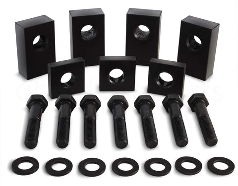 Jeep Wrangler JKU/JLU Black Delrin Plastic Rear Seat Recline Kit with Bolts and Washers