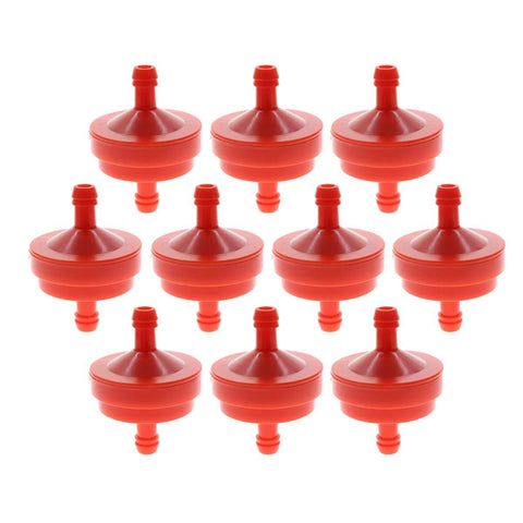 AUTOKAY Lawn Mower 1/4" Inline Gas Fuel Filter Fits for Briggs Stratton 298090 298090S Toro 42-5240 56-6360 John Deere AM107314 LG298090 LG298090S PT4265 Pack of 10