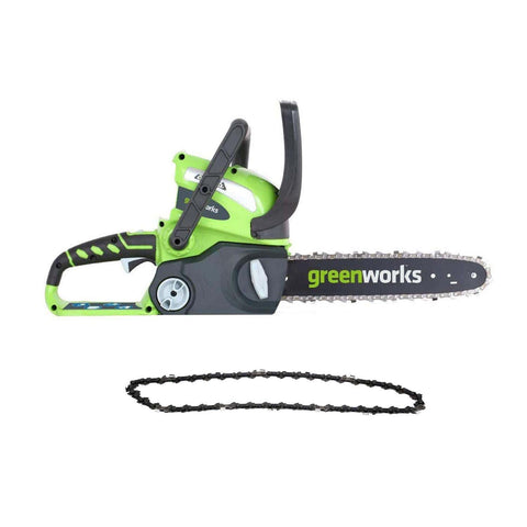 Greenworks 12-Inch 40V Cordless Chainsaw with Extra Chain, Battery and Charger Not Included 20292