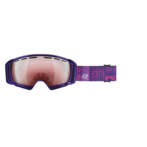 K2 Sira Ski Goggles, Purple Tribe Frame, Vermillion Lens