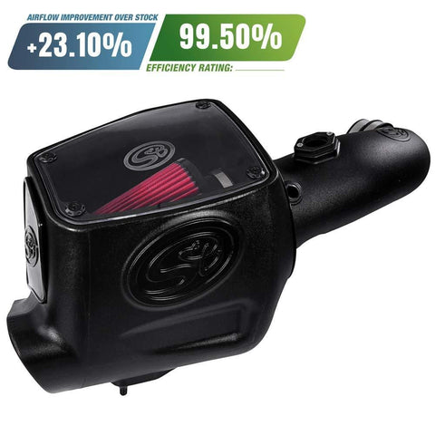 S&B Filters 75-5105 Cold Air Intake For 2008-2010 Ford Powerstroke 6.4L (Oiled Cleanable, 8-ply Cotton Filter)