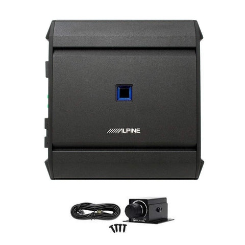Alpine S-A60M S-Series Class D Mono Amplifier Bundled w/RUX-KNOB.2 Remote Bass Level Control