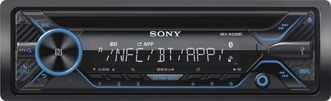 Sony - In-Dash CD/DM Receiver - Built-in Bluetooth with Detachable Faceplate - Black