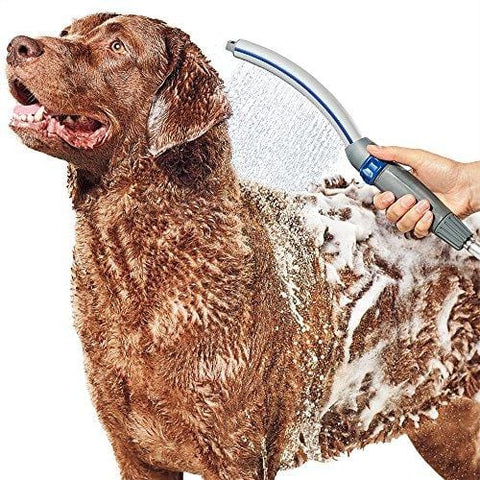 Waterpik PPR-252 Pet Wand Pro Dog Shower Attachment, 13", Blue/Grey System for Fast and Easy Bathing