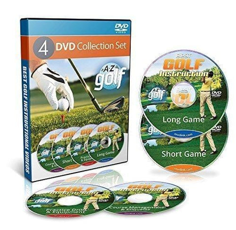 Best Instructional Golf Videos - Learn Basic Swing with Lessons - 4 DVD Set