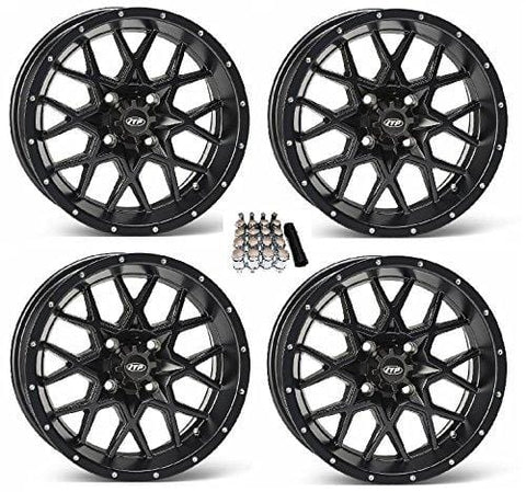 ITP Hurricane UTV Wheels/Rims Matte Black 14" Yamaha Viking Wolverine YXZ1000R