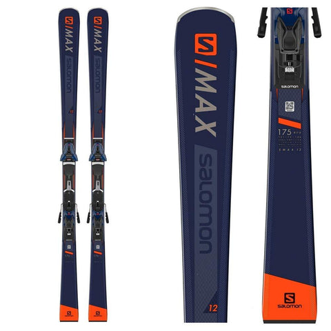 Salomon S/Max 12 Skis with Z12 Walk Bindings - 165cm