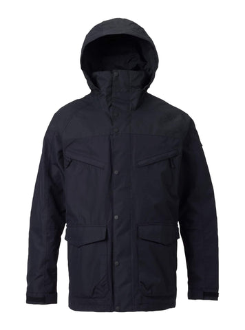 Burton Men's Shell Breach Jacket, True Black/True Black Wax, Medium