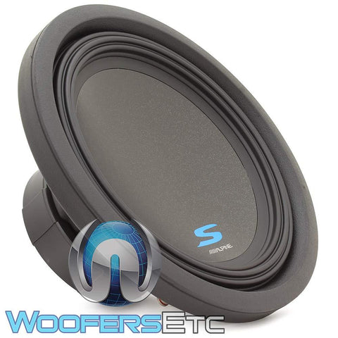 Alpine S-W10D4 S-Series 10" Dual 4-Ohm Subwoofer
