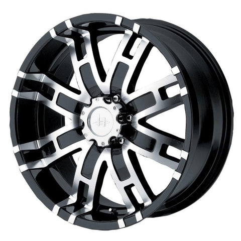 Helo HE835 Gloss Black Machined Wheel - (17x8"/6x5.5")