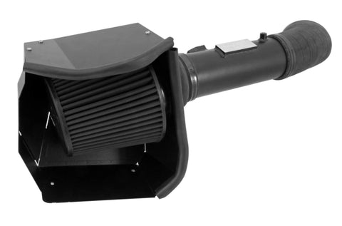 K&N Cold Air Intake Kit with Washable Air Filter: 2011-2016 Ford Super Duty (F250, F350, F450 F550) 6.7L V8 Diesel, Blackhawk Finish w/ dry black filter, 71-2582