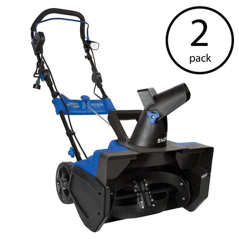 Snow Joe Ultra 21 Inch Electric Snow Blower w/ 4 Blade Auger & Light (2 Pack)