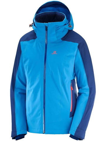 Salomon Women's Brilliant JACKET , Hawaiian Surf/Medieval Blue, Large