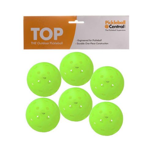 TOP Ball (The Outdoor Pickleball) - 6 Count - Neon Green