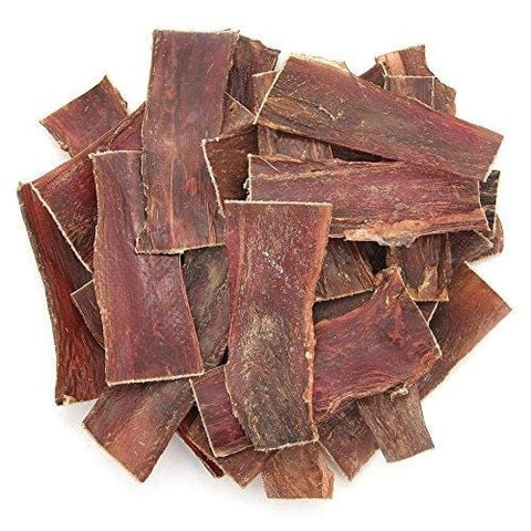 GigaBite 6 Inch Beef Gullet Jerky Strips (25 Pack) – USDA & FDA Certified, All Natural, Free Range Beef Esophagus Taffy Dog Treat – By Best Pet Supplies