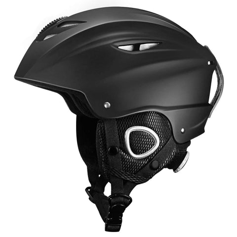 OMORC Ski Helmet,ASTM Certified Safety Ski Helmet for Men,Women&Youth,Goggles&Audio Compatible and Lightweight Ski Helmet,Adjustable Venting,Dial Fit,Detachable Ear Flaps and Velvet Lining