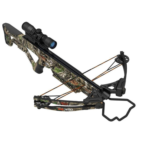 Wildgame Innovations XB370 Compound Crossbow, Shoots 370 Feet Per Second, Includes Quiver, 2-20" Arrows, Rope Cocking Device & 4x32 Scope, Elude Camo