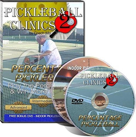 Percentage Pickleball DVD w/Bonus Indoor Pickleball Seminar DVD