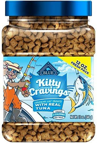 Blue Buffalo Kitty Cravings Crunchy Cat Treats, Tuna 12-oz Tub