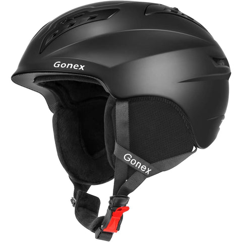 Gonex Ski Helmet Winter Snow Snowboard Skate Helmet with Safety Certification for Men, Women & Young Size L Adjustable 58-61cm Matte Black