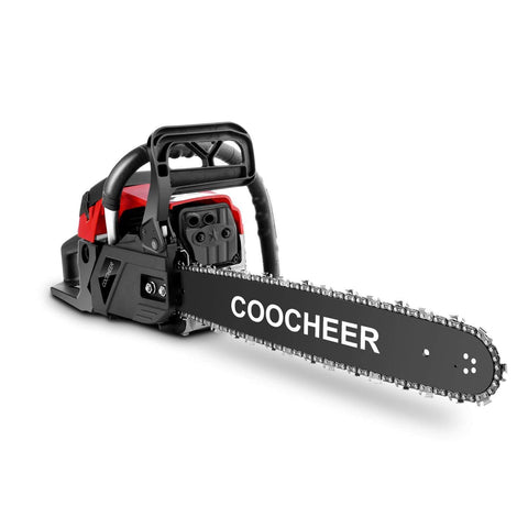 Yiilove 20" 58CC Gas Powered Chainsaw 2 Stroke Handed Petrol Gasoline Chain Saw for Cutting Wood with Tool Kit (Red)