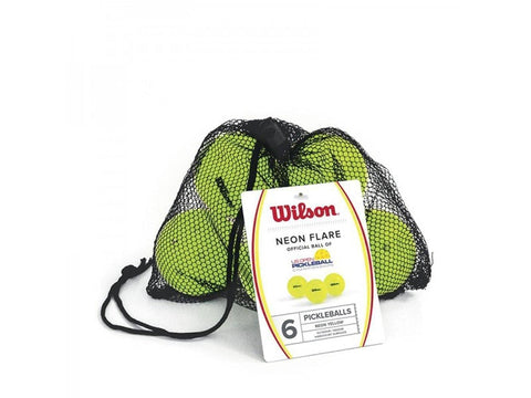 Wilson Neon Flare Pickleball (6 Balls) [product _type] Wilson - Ultra Pickleball - The Pickleball Paddle MegaStore