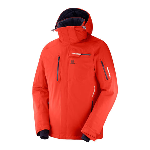 Salomon Men's Brilliant JACKET, FIERY RED, Small