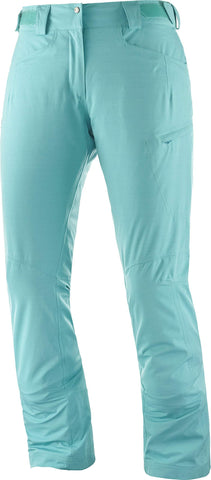 SALOMON Women's Fantasy Pant W, Blue Turquoise, Large/Small