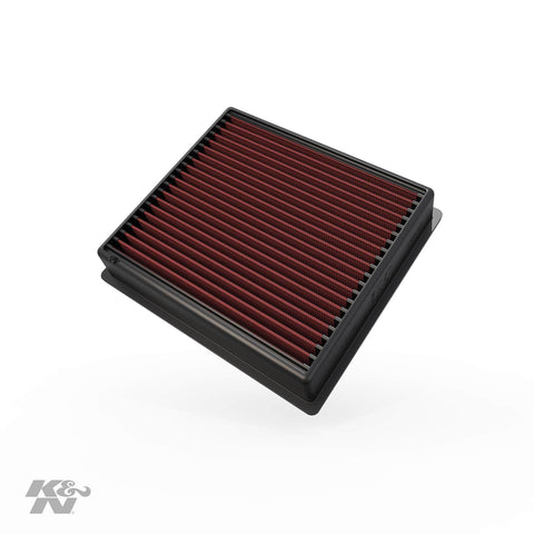 K&N engine air filter, washable and reusable: 2013-2019 Dodge Ram Truck L6 DSL/V8 FI (2500, 3500, 4500, 5500) 33-5005