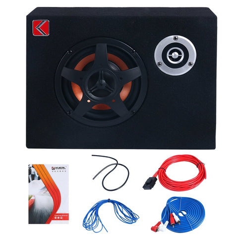 8'' Under-Seat Car Sub Woofer Modified Speaker Stereo Audio Bass Amplifier 4Ω 480W