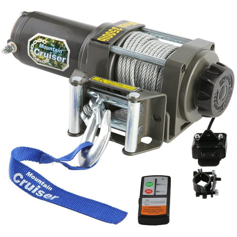 MegaFlint 3500LB ATV Winch UTV 12V Electric 3500 LB/1591kg Off Road Kit A Recovery Winch Truck SUV Wireless Remote Controller