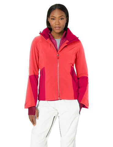 Salomon Women's Icecrystal JACKET , Hibiscus, Small