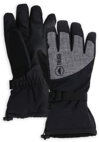 Winter Ski & Snow Gloves for Men & Women - Waterproof & Windproof Snowboard Gloves for Skiing, Snowboarding & Shoveling - With Wrist Leashes, Nylon Shell, Thermal Insulation & Synthetic Leather Palm