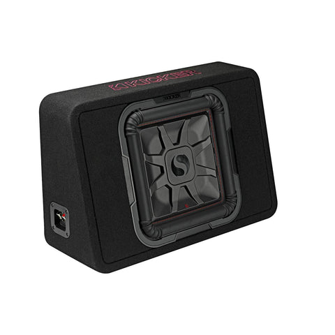Kicker 46TL7T122 TL7T 12" (30cm) Solo-Baric Subwoofer in Thin Profile Enclosure, 2-Ohm, 600 Watt