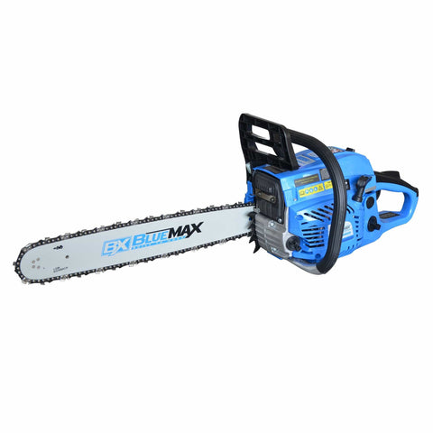 Blue Max Gas Chainsaw 52cc, Blue, 20"