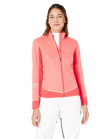 Salomon Women's Lightning Lightshell JACKET , Dubarry, X-Large