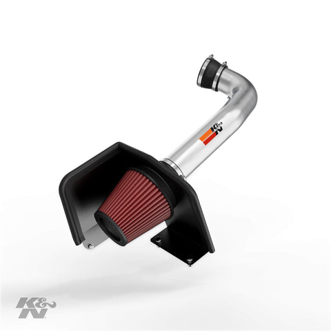 K&N Cold Air Intake Kit with Washable Air Filter: 2009-2014 Chevy/GMC/Cadillac (Silverado 1500, Suburban, Tahoe, Avalanche, Sierra 1500, Yukon, Yukon Denali, Escalade) V8, Metal Finish, 77-3070KP