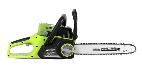 Earthwise LCS34014 14-Inch 40-Volt Cordless Electric Chainsaw, 2Ah Battery & Charger Included