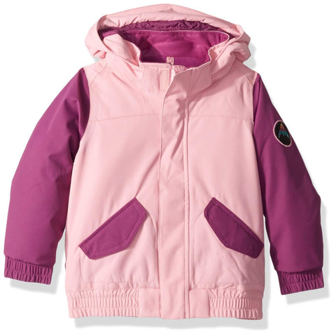 Burton Girls Minishred Whiply Bomber Jacket, Sea Pink/Grapeseed, 4T