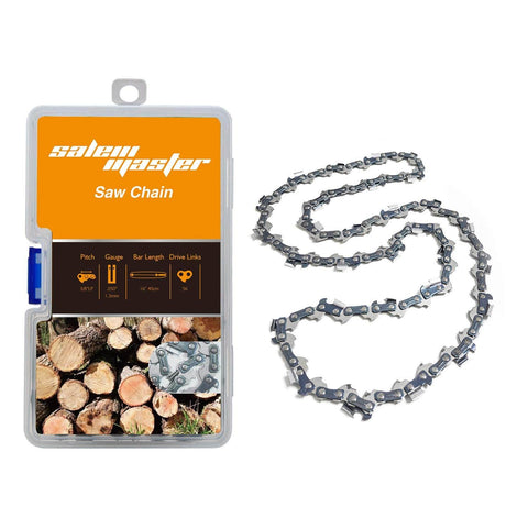 SALEM MASTER 16 Inch Chainsaw Chains - .050" Gauge - 3/8 LP Pitch - 56 Drive Links, Semi-Chisel Gas Powered Chainsaw Chain Fits for Craftsman, Echo, Homelite, Poulan, Remington (16)